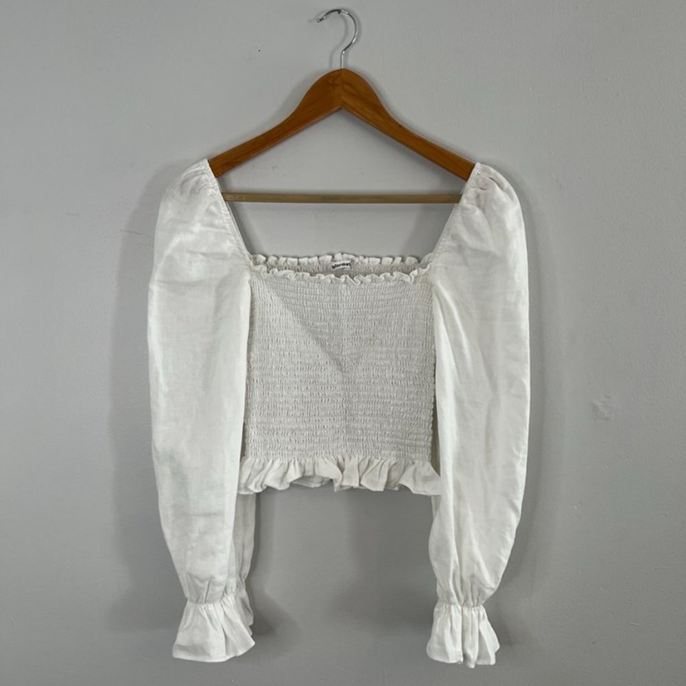 Reformation Tangerine Top in White